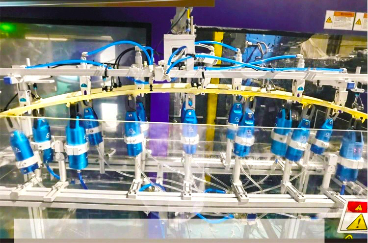 Пример пневмокусачек в линии