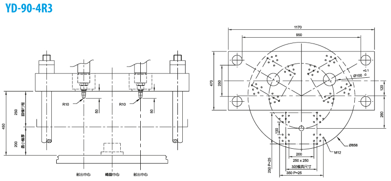 Вертикальный ТПА YUHDAK YD-90  плиты