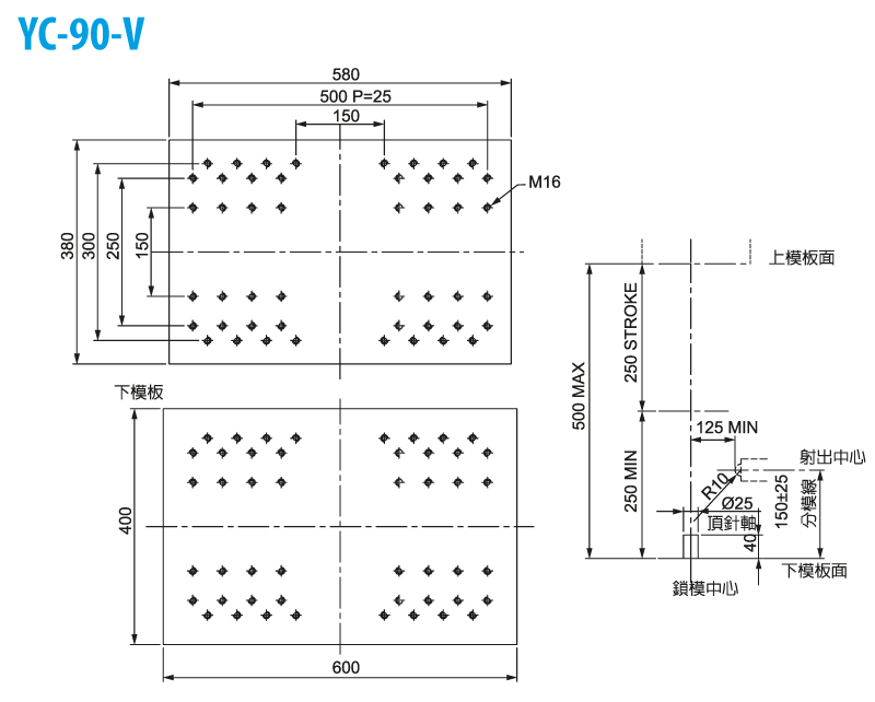 Вертикальный ТПА с горизонтальным впрыском YUHDAK 90