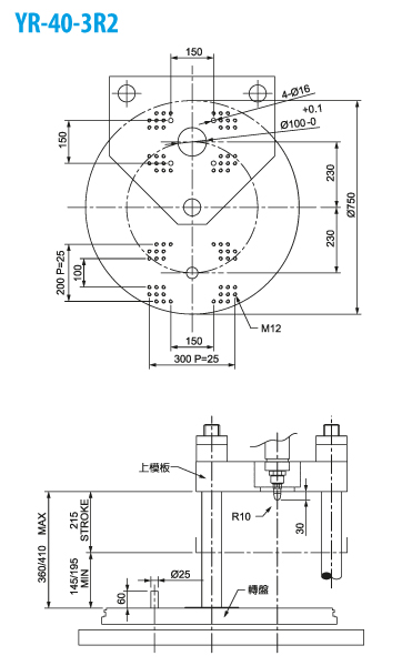 Вертикальный термопластавтомат YUHDAK YR-40-3R2 размеры плит