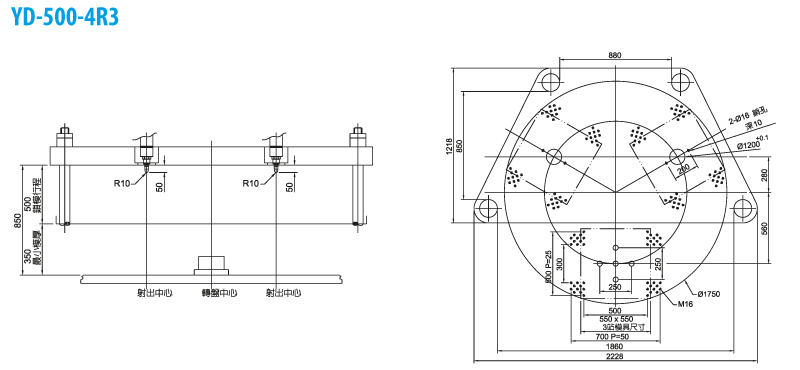 Вертикальный ТПА YUHDAK YD-500 плиты