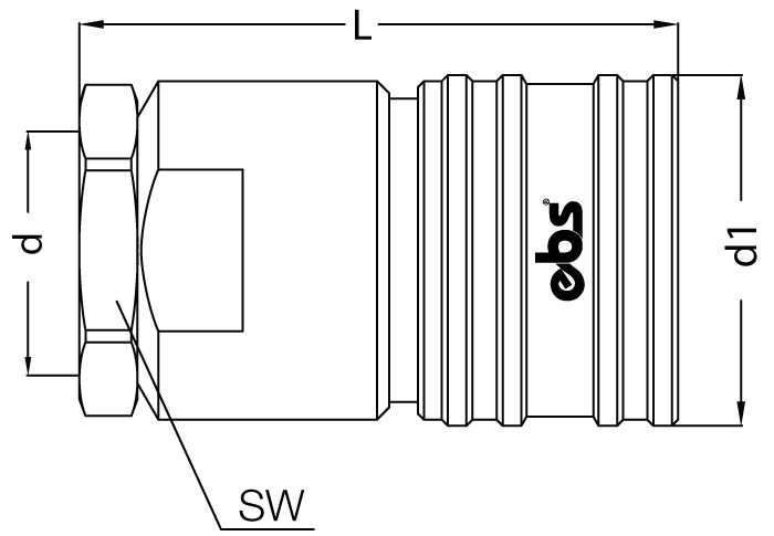 БРС муфта / розетка с внутренней резьбой EBS 570
