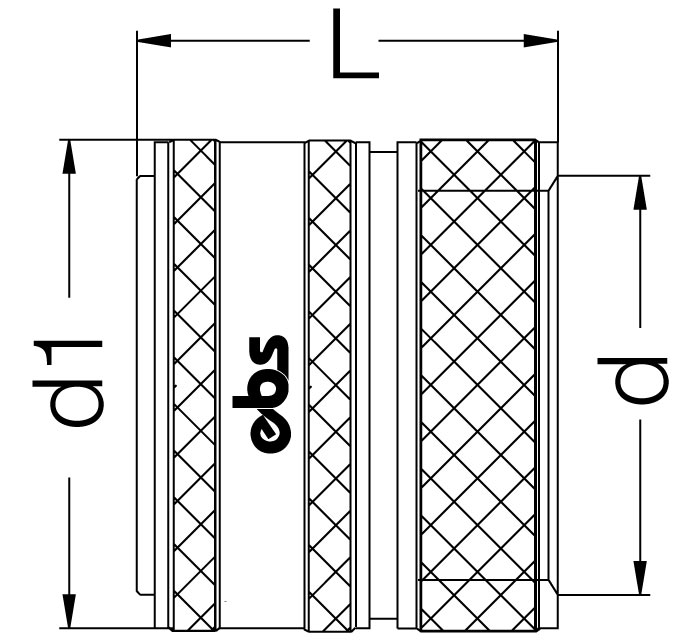БРС муфта / розетка с внутренней резьбой EBS 620