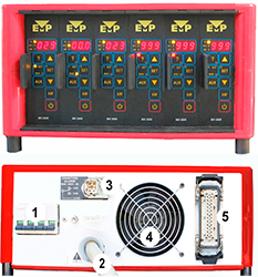 Температурный контроллер для горячеканальной системы ГКС на 6 модулей EMP CESIMPX06 