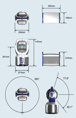 FARO LaserTracker Vantage Габаритные размеры