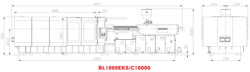 Горизонтальный термопластавтомат BOLE BL1000EKS