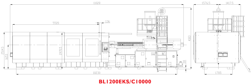 Горизонтальный термопластавтомат BOLE BL1200EKS