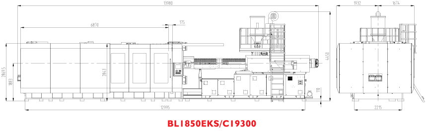 Горизонтальный термопластавтомат BOLE BL1850EKS