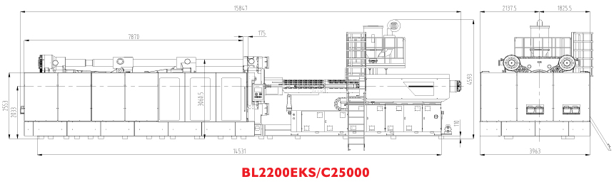 Горизонтальный термопластавтомат BOLE BL2200EKS