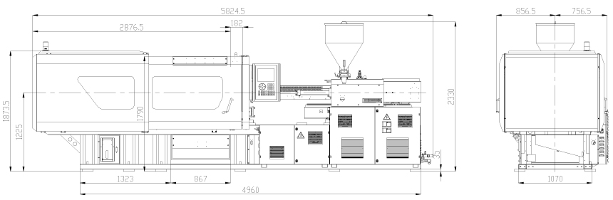 Горизонтальный термопластавтомат BOLE BL230EKS