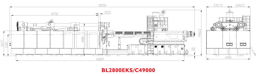 Горизонтальный термопластавтомат BOLE BL2800EKS