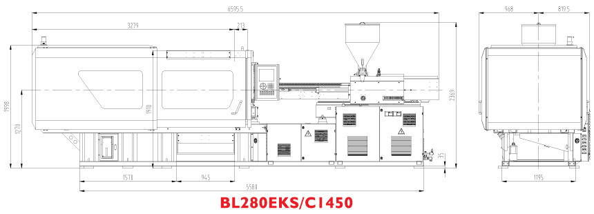 Горизонтальный термопластавтомат BOLE BL280EKS