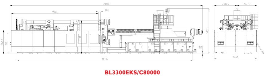 Горизонтальный термопластавтомат BOLE BL3300EKS