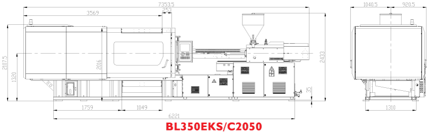 Горизонтальный термопластавтомат BOLE BL280EKS
