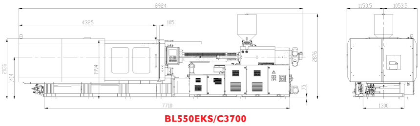 Горизонтальный термопластавтомат BOLE BL550EKS