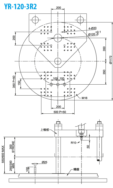 Размеры плит вертикального ТПА YUHDAK YR-120-3S