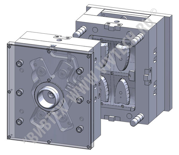 CAD модель пресс-формы на изделие